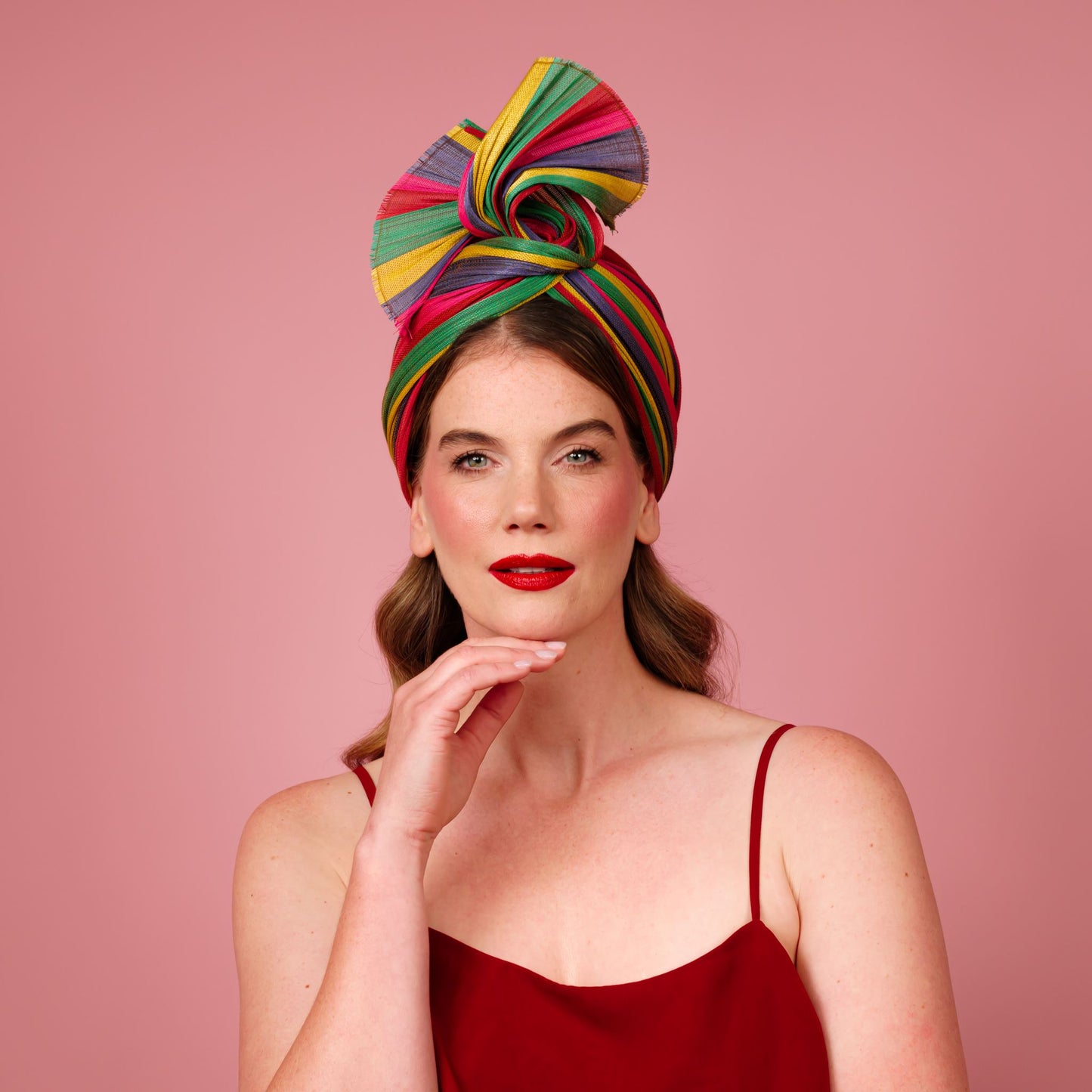 Celine rainbow jinsin turban