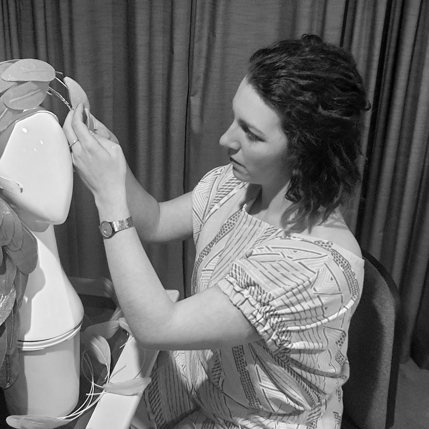 Custom design and made to order Racewear headpiece or hat piece deposit