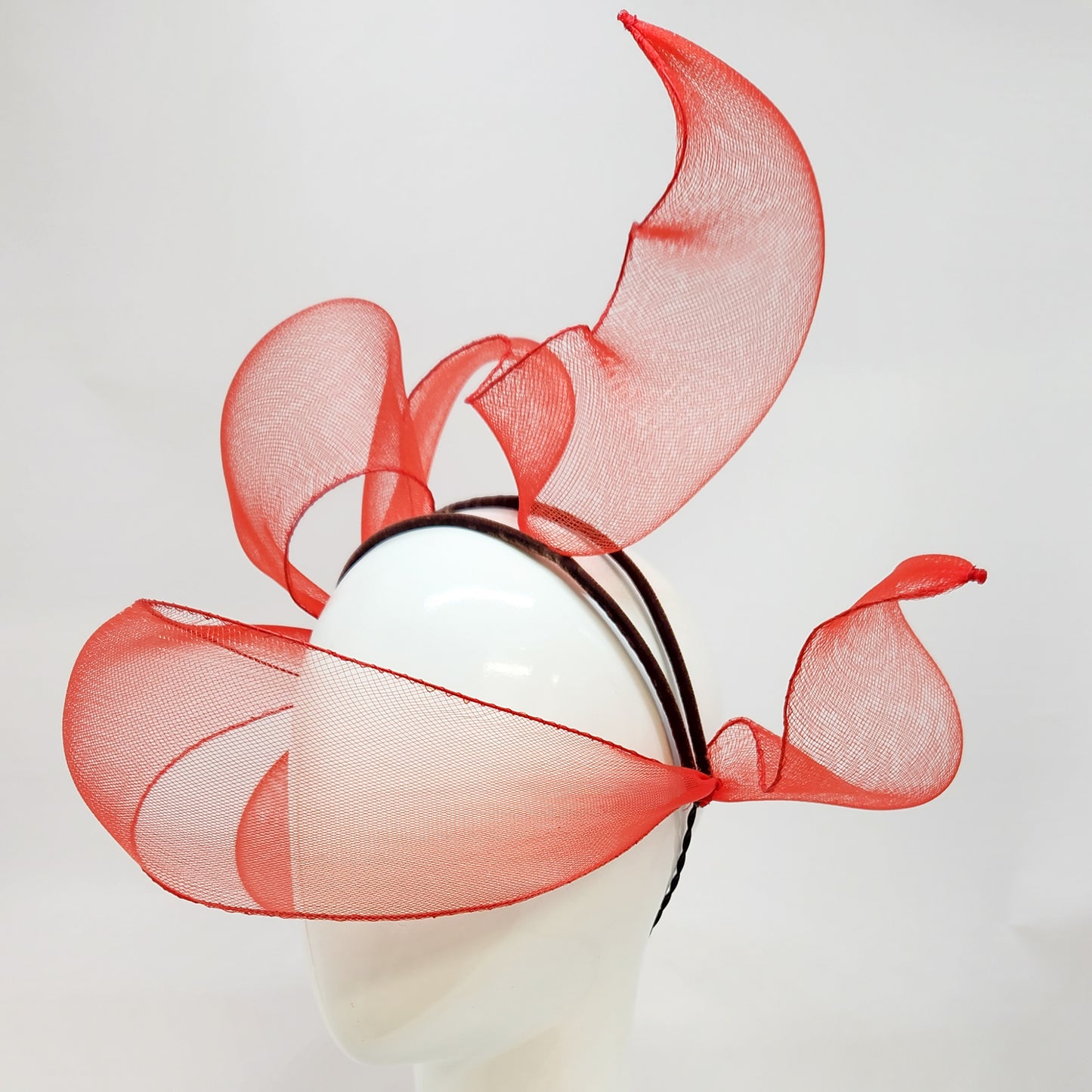 Downie Bow with Headband in Red