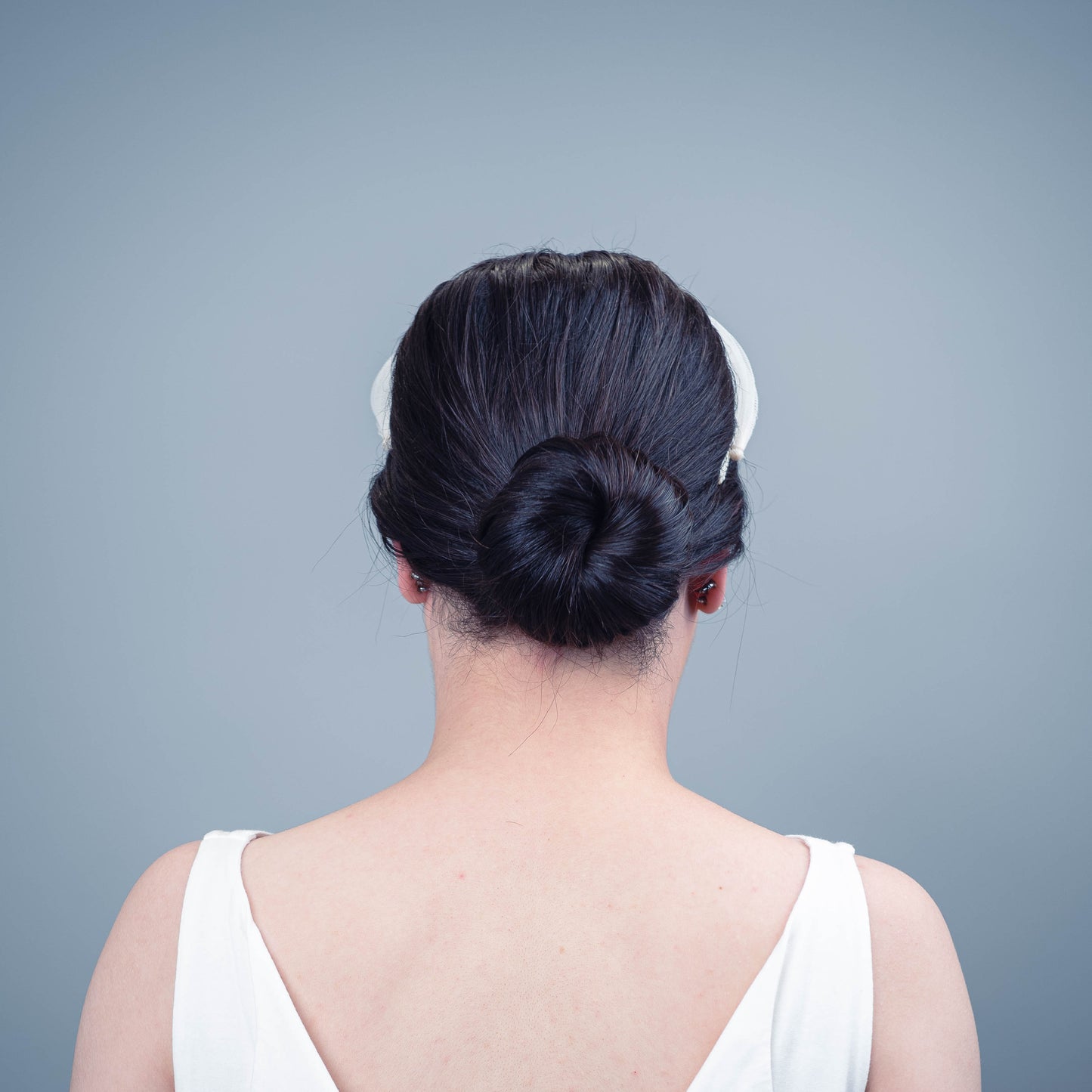 We Found Love pleated headband in white