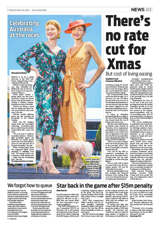 The Courier Mail Brisbane with Madi and Pip