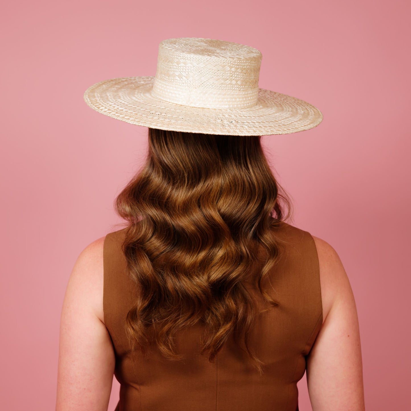 Alexandra Straw Boater in Cream