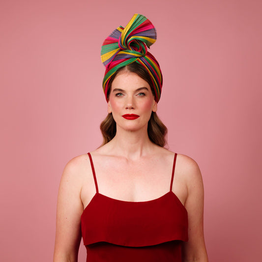 Celine rainbow jinsin turban