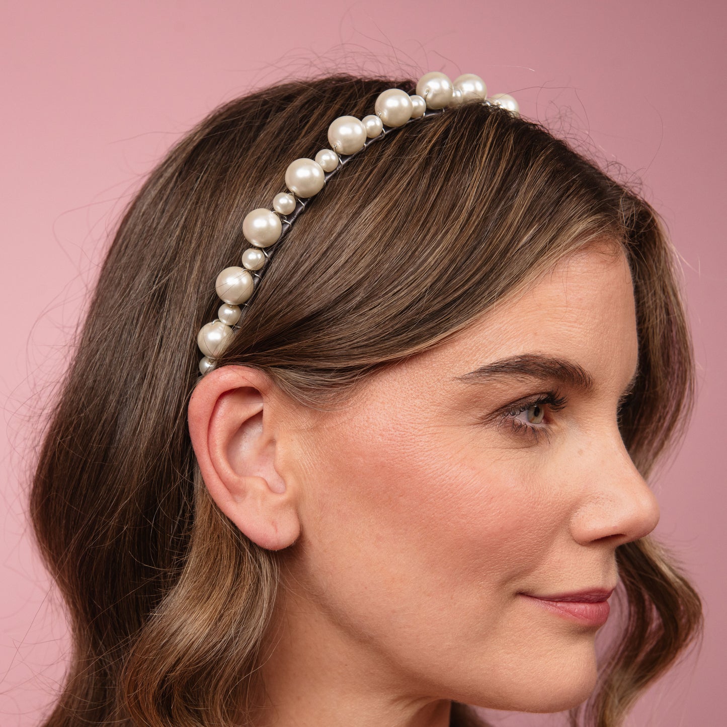 Kitty Pearl and Silver Headband