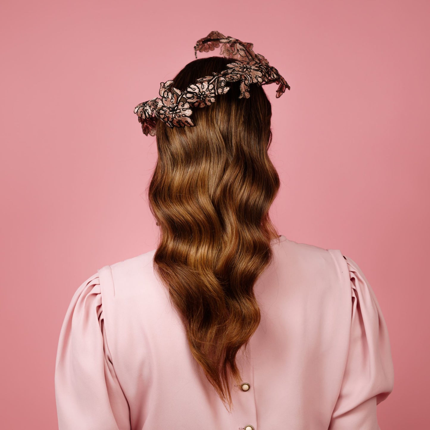 Lumie lace sculpted headpiece
