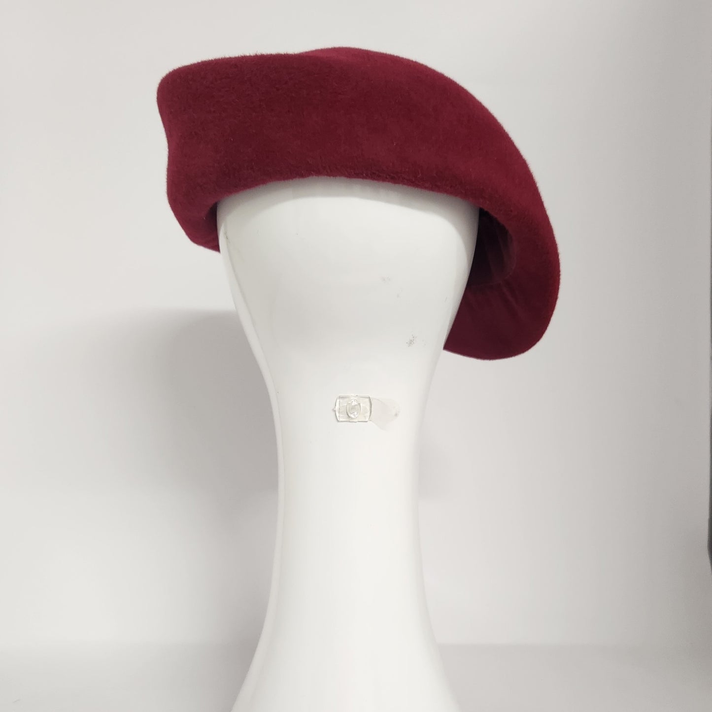 The Heart of Paris red felt beret with heart trim