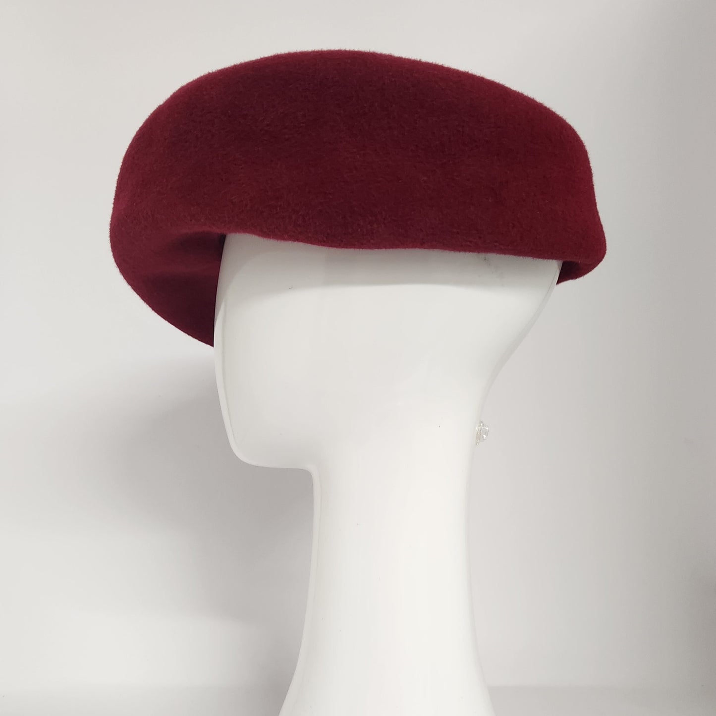 The Heart of Paris red felt beret with heart trim