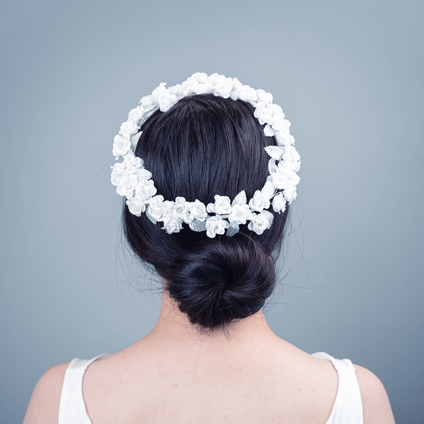 Come What May Floral Ring Headpiece