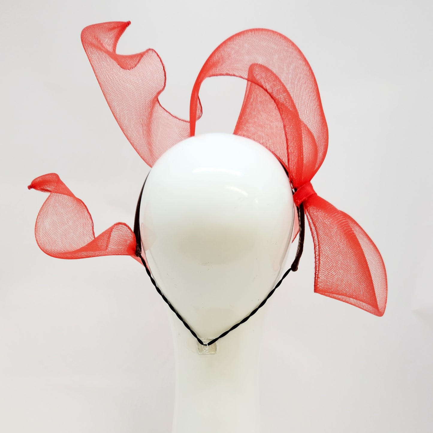 Downie Bow with Headband in Red