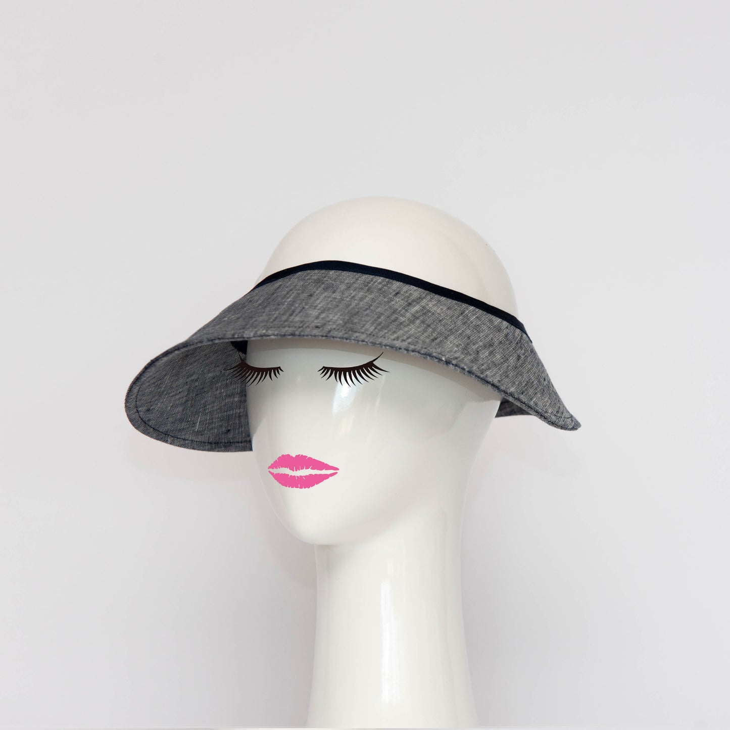 Harper Visor in Denim Blue