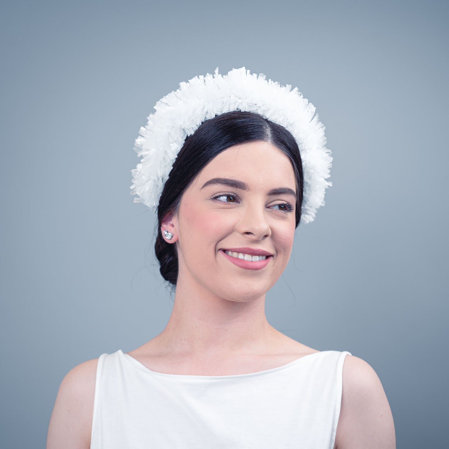 If I Ain’t Got You Ruffled Headpiece