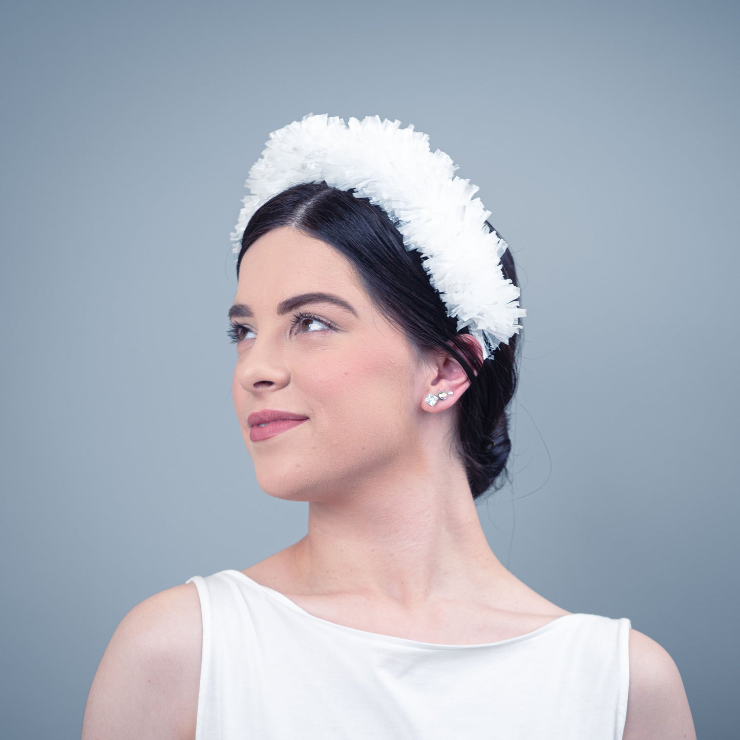 If I Ain’t Got You Ruffled Headpiece