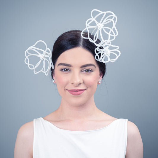 Just Like Heaven floating flower headpiece