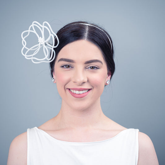 Just Like Heaven single floating flower headpiece