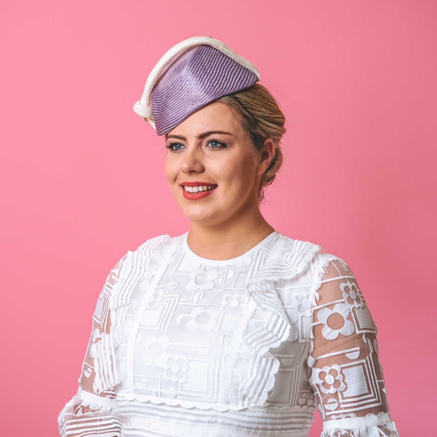 Mavis headpiece with knot trim
